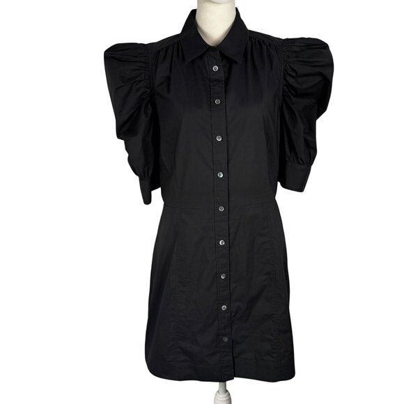 FRAME Gillian Dress in Black Size Medium - Picture 2 of 15